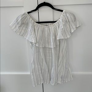 Sanctuary Off-The-Shoulder Striped Blouse